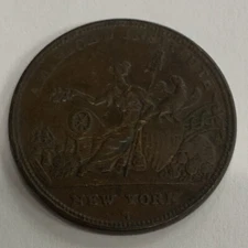 HARD TIMES TOKEN HT-155 AMERICAN INSTITUTE NEW YORK NICE AU