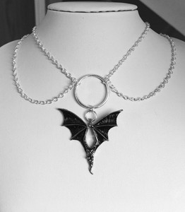 Flying Vampire Bat Chocker Necklace Vampire Bat Pendant Choker Necklace Ebay