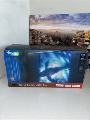 SEALED Govee Curtain Lights Pro 960 LEDs Smart Color Changing Screen Waterproof