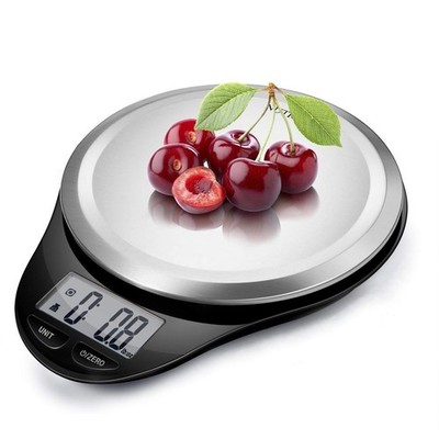 Digitale Küchenwaage aus Edelstahl, 5 kg Kapazität