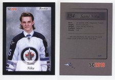 2018 SC2018 Sami Niku black 1/1 Finland Rookie