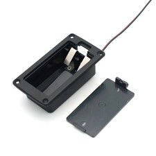 1/2/3pcs Active Bass Guitar Pickups 9V Battery Boxs/Case/With 2 Pin Plug Cable