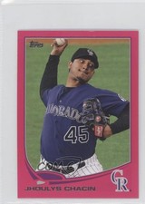 2013 Topps Mini Pink 7/25 Jhoulys Chacin #613 0a1