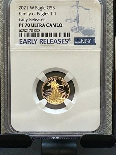 2021 1/10 oz American Gold Eagle NGC PF-70 ULTRA CAMEO T-1 Early Releases