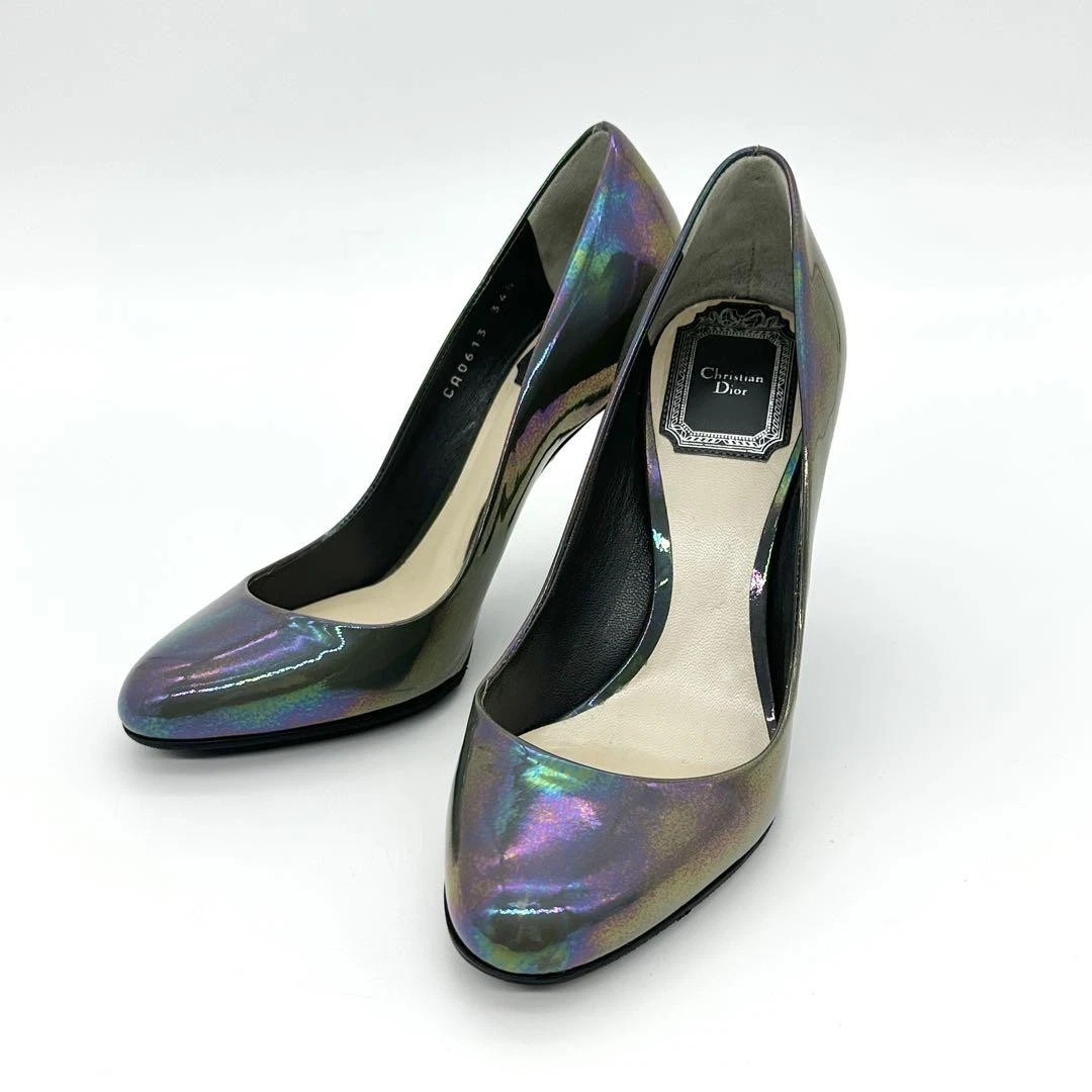 Escarpins Christian Dior talon cuir Aurora EU34,5/US4,5 66706c