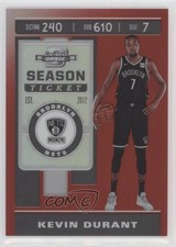 2019-20 Panini Contenders Optic Season Ticket Red Prizm Kevin Durant #72 00zd