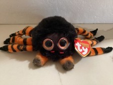 Ty Halloweenie Beanie Baby CHARLOTTE the 2024 Halloween Spider 3" NEW Plush Toy