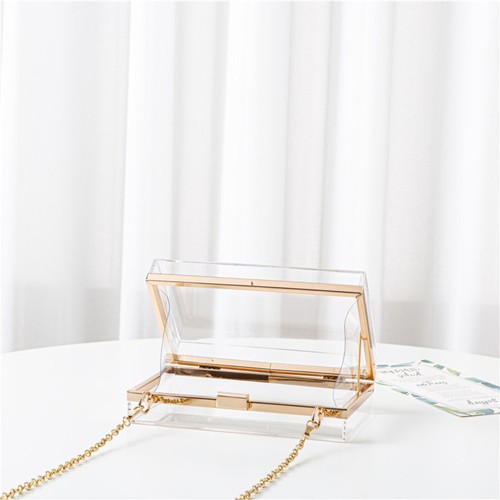 Advanced Sense Acrylic Bag All-match Square Bag Transparent Banquet Bag - Picture 6 of 13