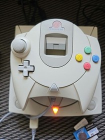 SEGA Dreamcast console controller with 5 soft cables #89a2d6