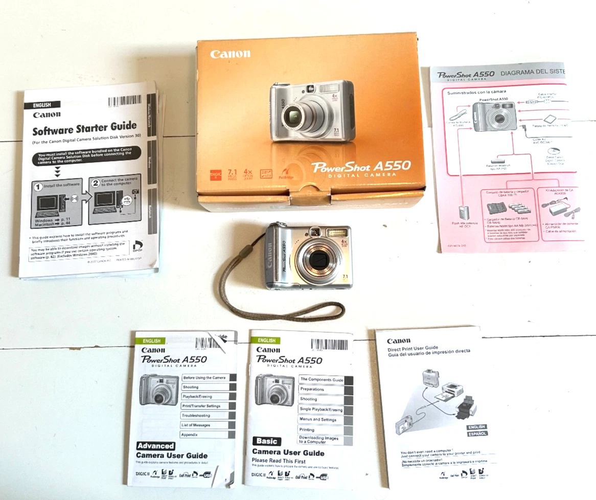 Canon PowerShot Canon Powershot A550 Digital Cameras for Sale