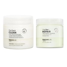 NatureLab.TOKYO Perfect Clean  Repair Treatment Duo Scalp Scrub Shampoo Masque