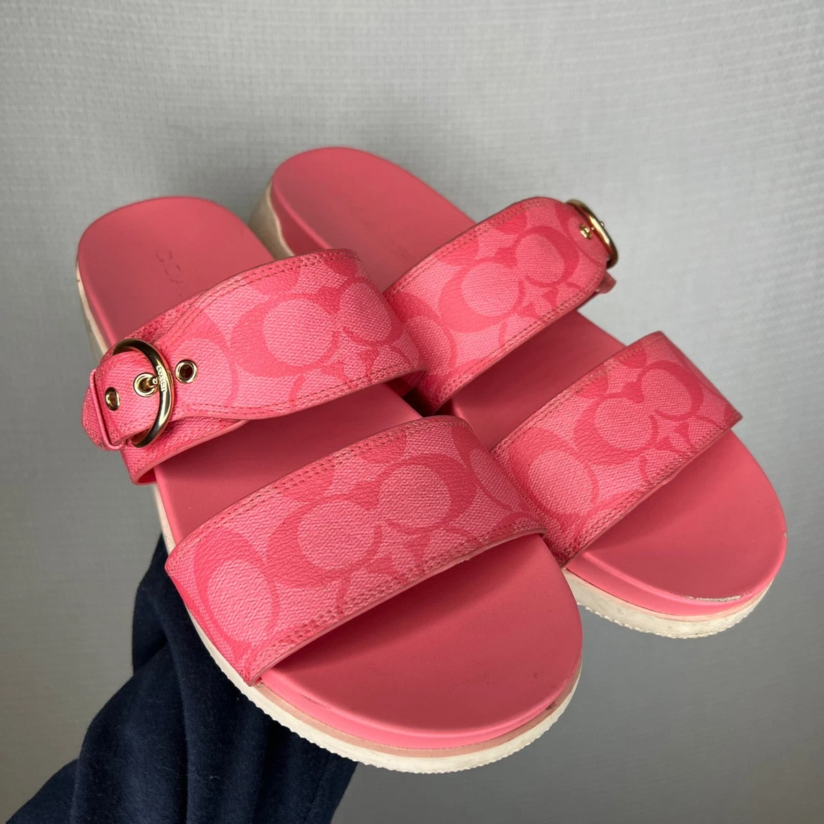 Coach Geometric Slide Sandals for Women for sale | eBay