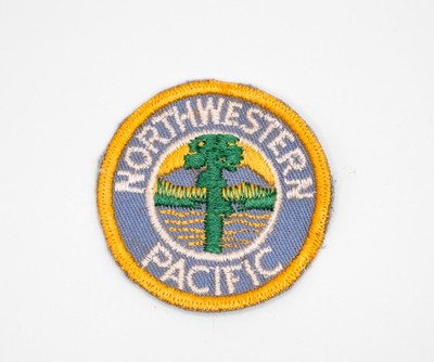 Vintage Northwestern Pacific Railroad Co 2'' Patch - PNW Train Memorabilia