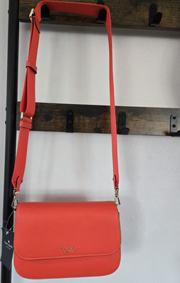kate spade new york Orange Crossbody Shoulder Bag Adjustable Strap