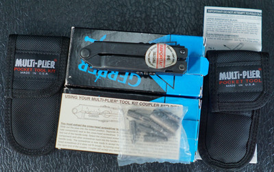 Gerber Black Oxide Finish Multi-Plier w/ cloth sheath Tool Kit 55860 55200 NOS