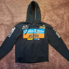 Troy Lee Designs Mens Full Zip Hoodie Medium Blue KTM