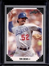 2013 Leaf Memories Tim Crews 1991 Buyback Gold #/5 Dodgers