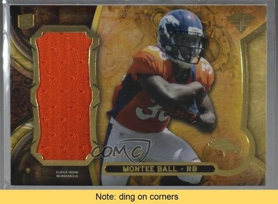 2013 Topps Triple Threads Rookie Jumbo Relics Gold 21/25 Montee Ball RC READ u0h