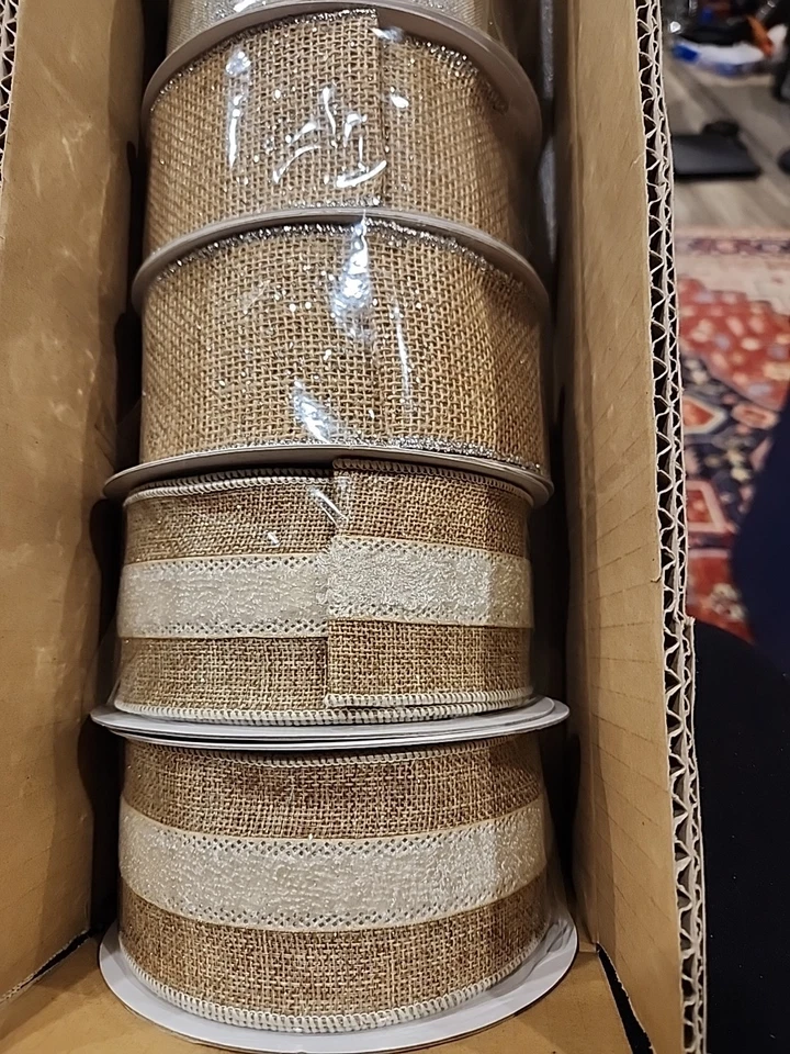 Cinta artesanal con bordes con cable 6 rollos nuevos-10 yardas por rollo Foto 4 de 4