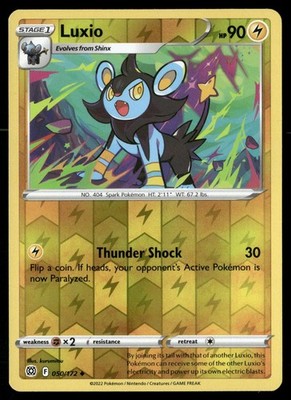 Luxio 050/172 Uncommon Brilliant Stars Pokemon Reverse Holo NM
