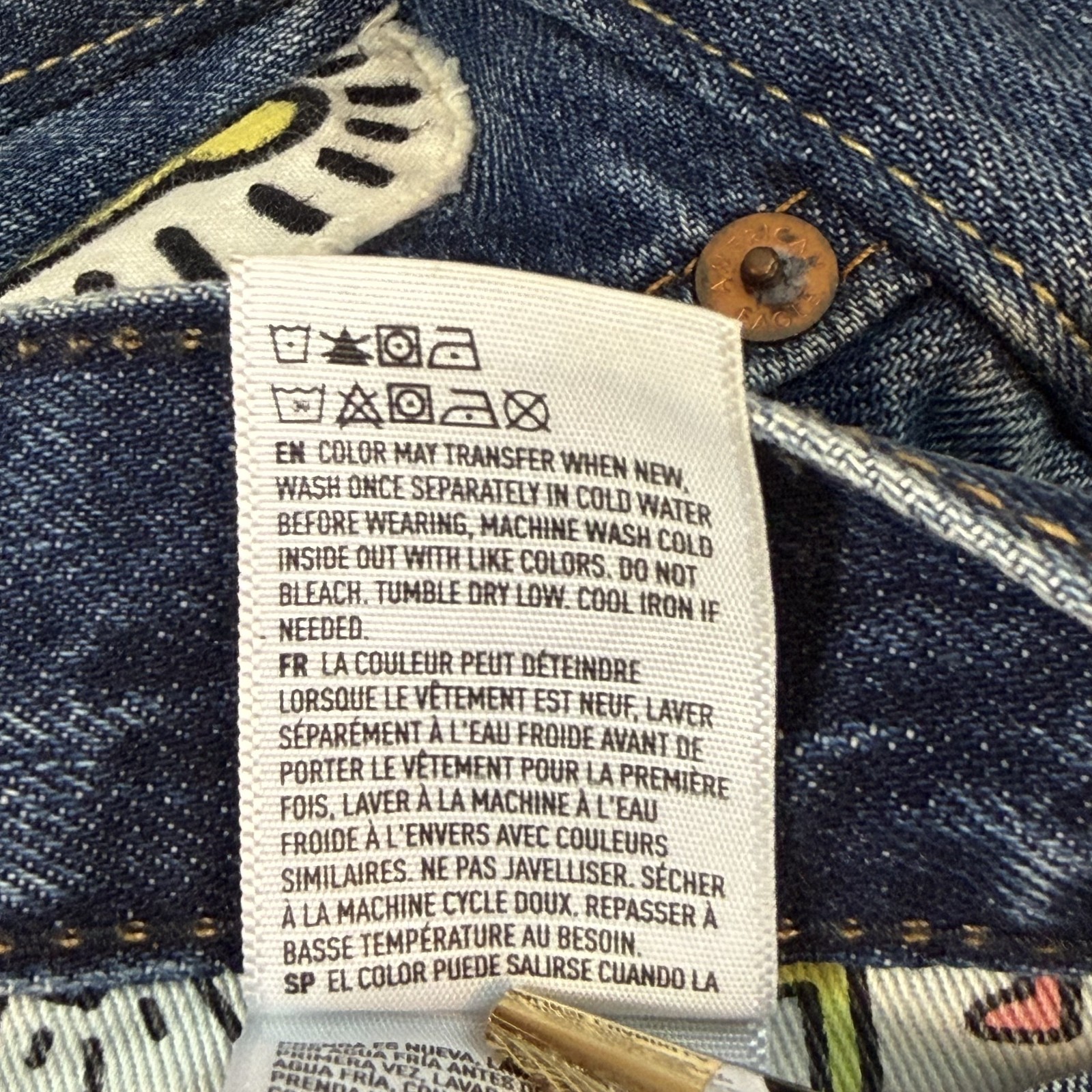 American Eagle Keith Haring Patchwork Distressed … - image 9