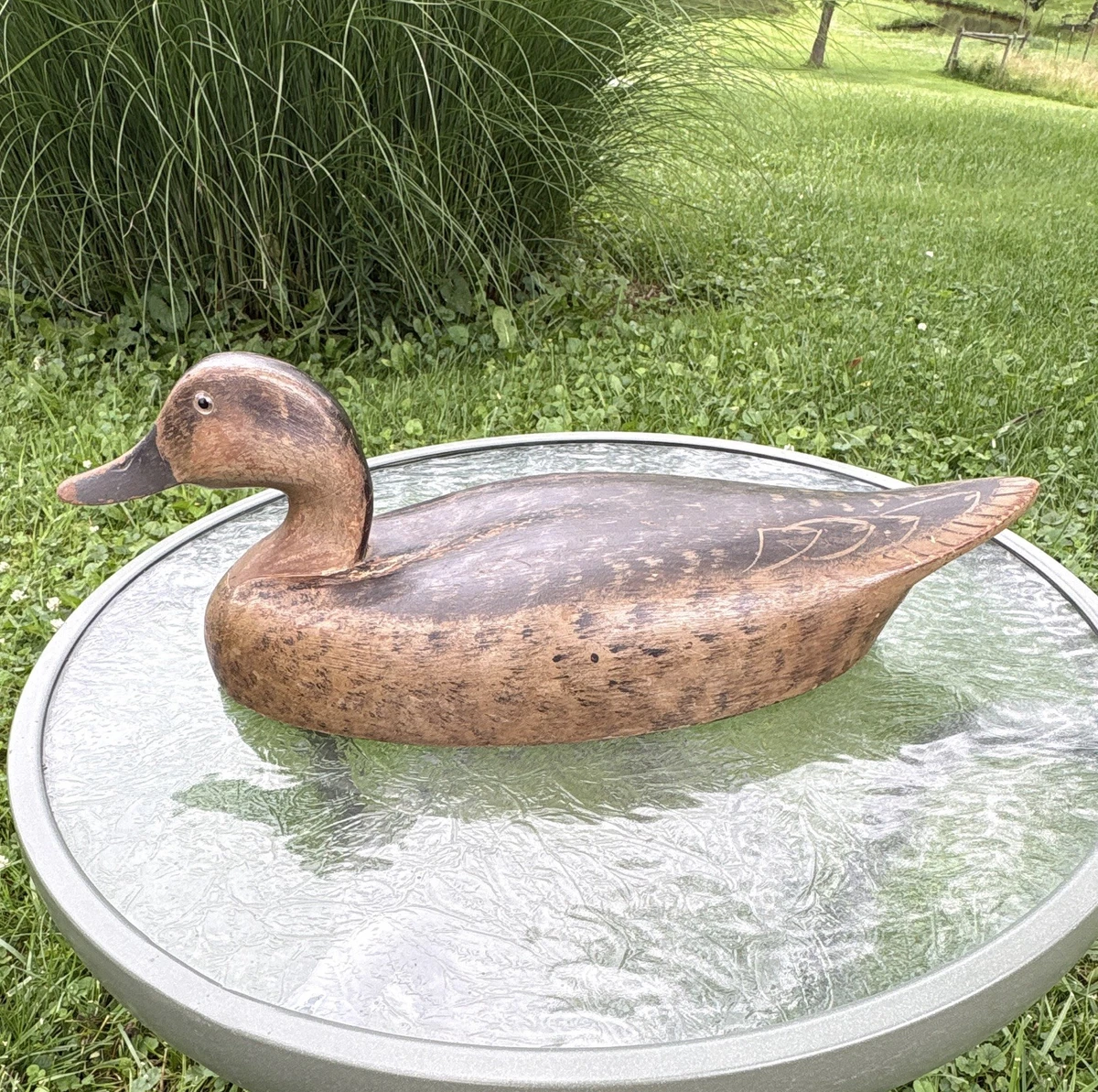 Midy Fowler Decoys カンバスバック ヘン 木製デコイ 美術品・アンティーク・コレクション Midy Fowler Decoys カンバス