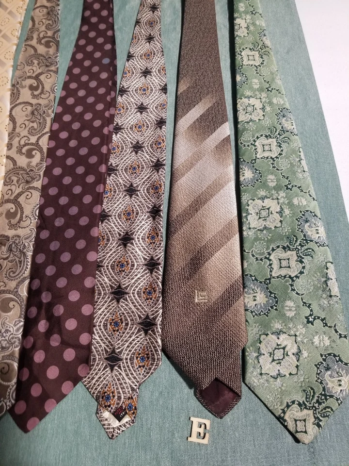 Lote De Colección De 21 Corbatas Para Hombre Town Craft Wembley Lord Color Despojado Patrón Audaz Foto 2 de 4