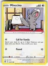 Minccino 124/172 SWSH09: Brilliant Stars Pokemon Common Lightly Played