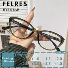 Women Cat Eye Blue Light Blocking Reading Glasses Classic Clear Lens Glasses New