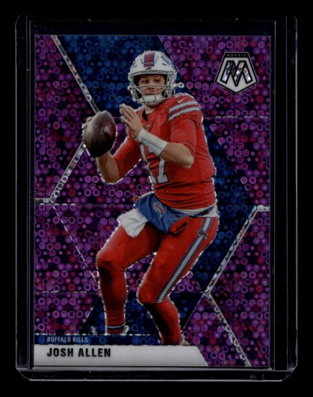 2020 Mosaic Football Josh Allen #26 No Huddle Purple /50