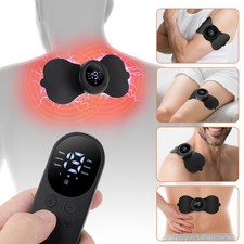 Cordless Heating Tens Unit Muscle Stimulator Machine Pulse Massager Pain Relief