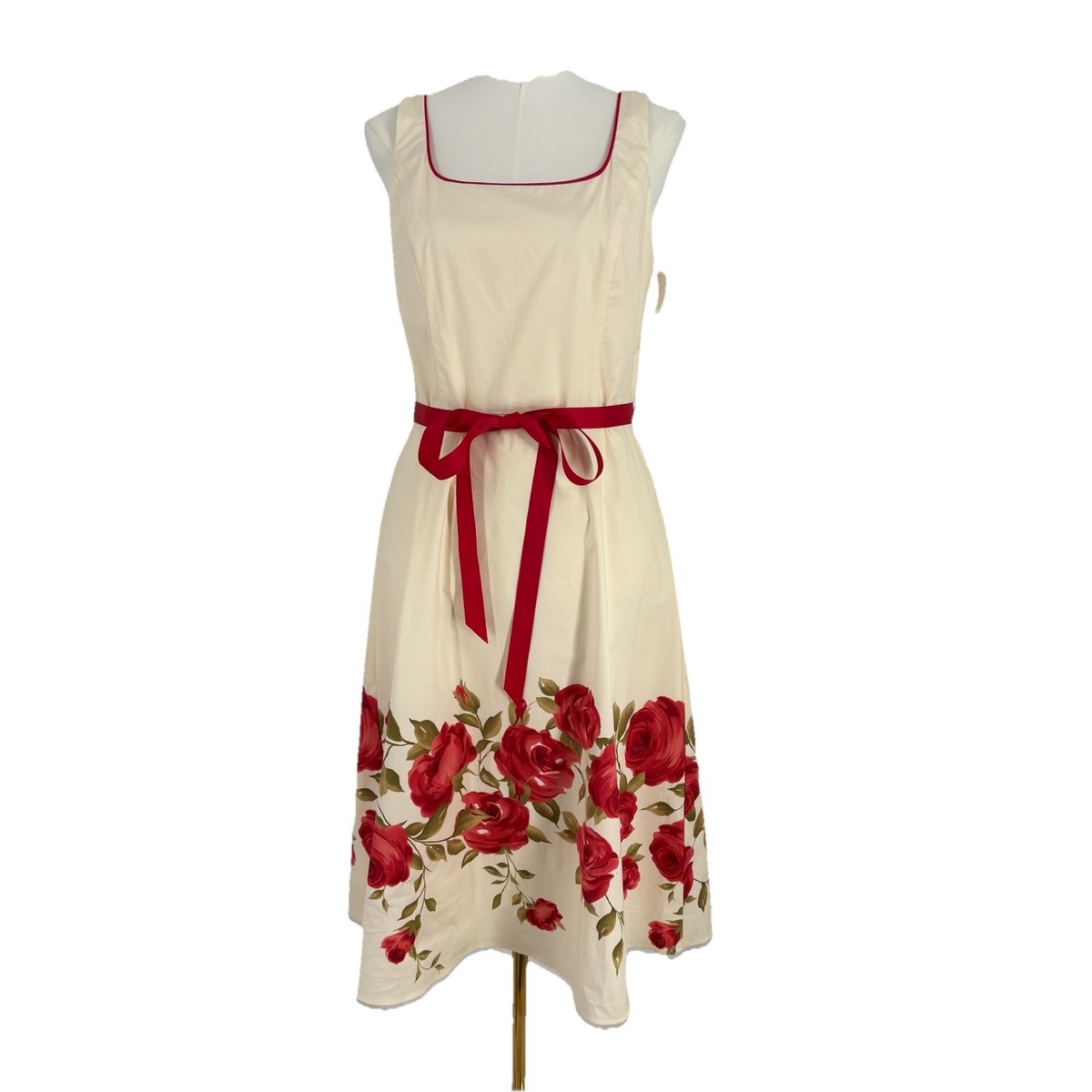 Vintage Jessica Howard Womens Midi Dress 10 Petite Sleeveless Rose Print | eBay Vintage Jessica Howard Womens Midi Dress 10 Petite Sleeveless Rose Print | eBay