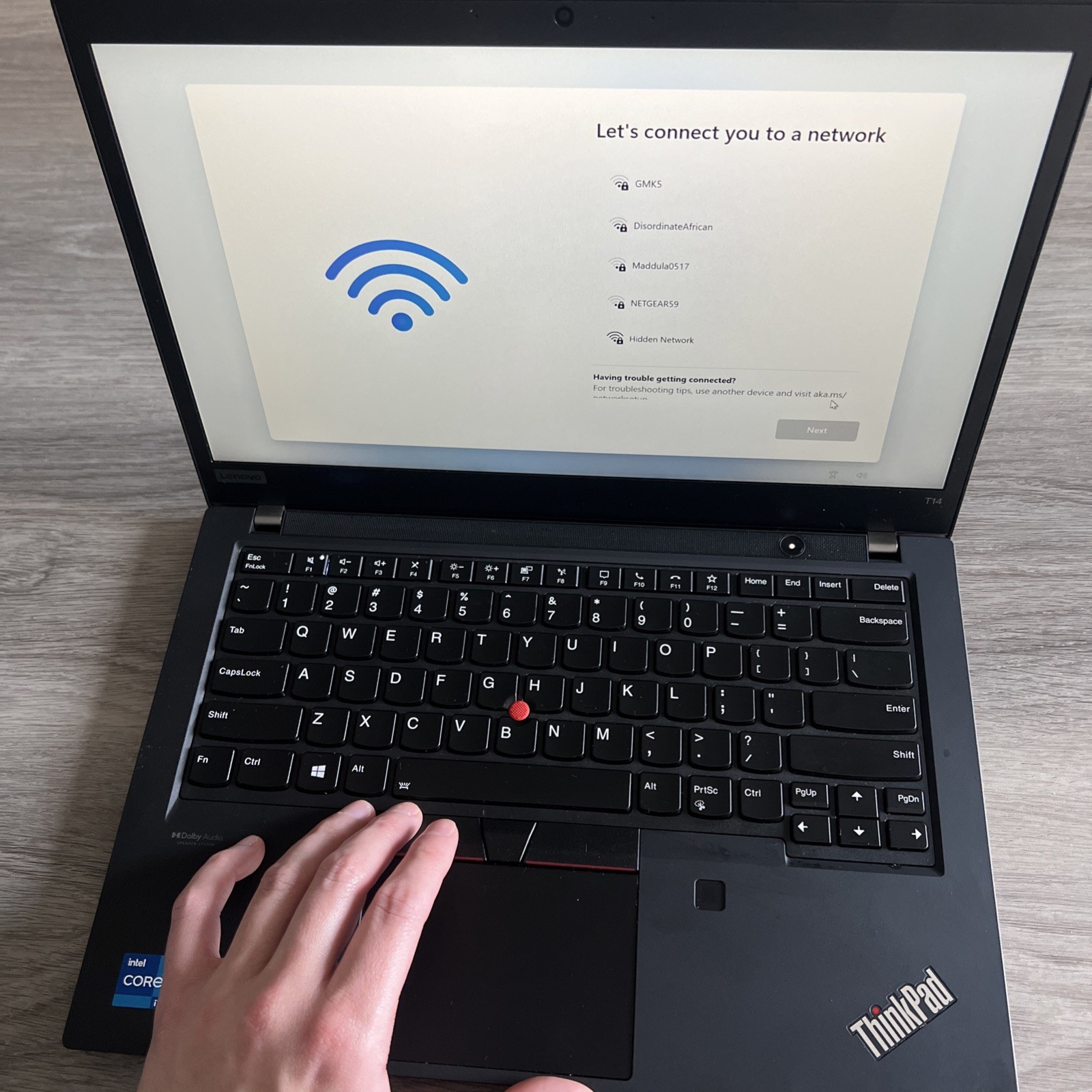 Lenovo ThinkPad T14, 14-Inch Laptop, with Intel Core i7 11th Gen., 512 GB SSD (Solid State Drive), Windows 11 Pro