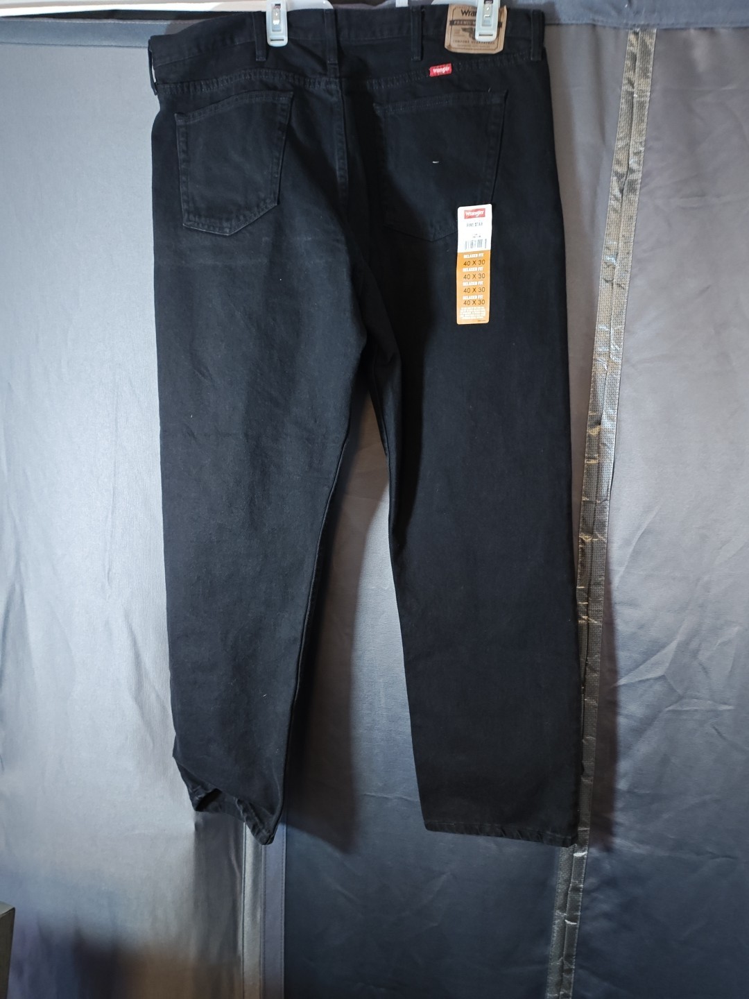 Wrangler Five Star RELAXED FIT Mens Jeans Black Size 40x30 - NEW thumbnail 9