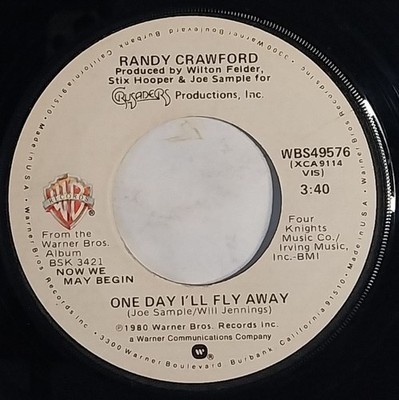 Randy Crawford One Day I'll Fly Away 7'' Single (1980) Warner Bros.  WBS49576