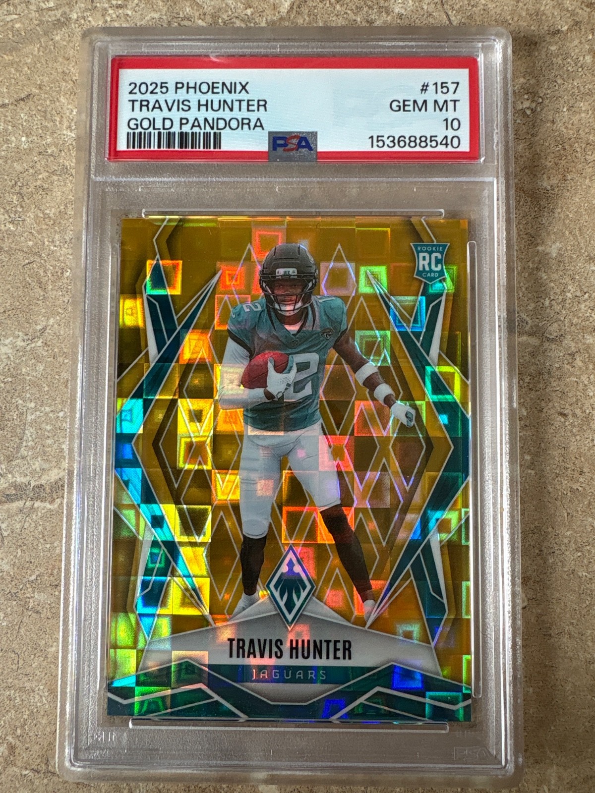 Travis Hunter Panini Phoenix #157 Gold Pandora