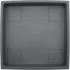 Accent Square Plant Saucer - Durable Plastic Trays for Plants - Square Tray for