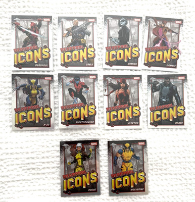 2025 Topps Chrome Deadpool Icons Complete Insert Set (10 cards)