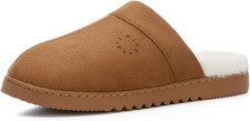 Slippers for Women Fuzzy House Shoes Cozy Suede Scuff Mules with Plush Fleece Li
