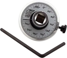 OEMTOOLS 25424 1/2 Inch Torque Angle Gauge, Silver 