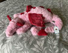 Retired Jellycat Heart Dragon Pink Plush, 50cm, NWT, Valentine