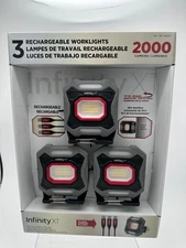 Infinity X1 2000L 3x Cree 18Hr Worklight 5-Mode Magnetic Rechargable Powerbank
