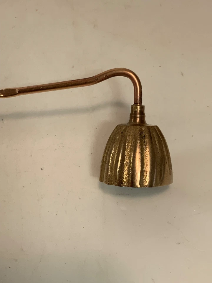 Vintage Solid Brass Candle Snuffer 11.5 in. - Image 3 of 4