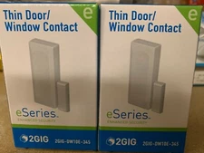2) Brand New2GIG-DW10E-345 Thin Door Window Sensor Contact Switches  (encripted)