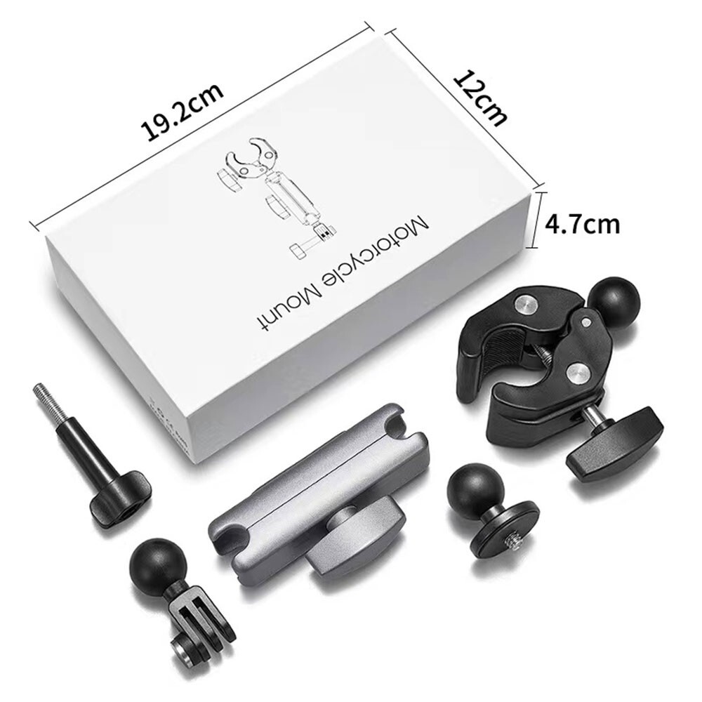 Bike Motorcycle Handlebar Clamp Holder Clip GoPro Insta360 W 360 Insta 360 DJI