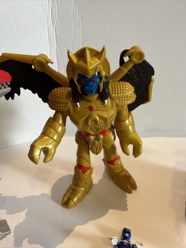 Lot Dinosaur Imaginext Mighty Morphin Power Rangers Triceratops Rex Zord Goldar - Picture 6 of 11