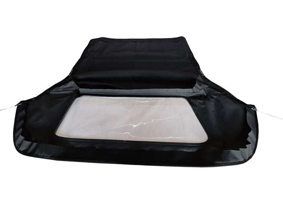 Fits: Maserati BiTurbo & Zagato Soft Top 86-89 Haartz Black German Canvas - Image 3 of 4