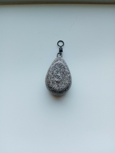 10 x DUMPY FLAT PEAR 1oz - 4oz SMOOTH Carp Fishing Lead Weights Big Eye Swivel - Picture 4 of 17