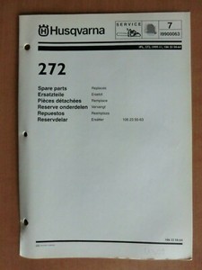 Ersatzteilliste HUSQVARNA Motorsäge 272 list chain saw 1999 Tillotson HS 260A