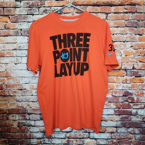 🔥 Kevin Durant Nike Dri-Fit Cotton Blend Shirt Men's Medium Three Point ...